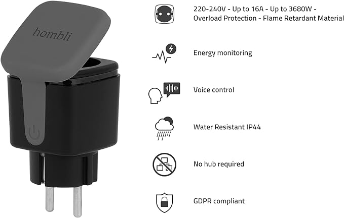 Hombli - Prise Extérieure Intelligente