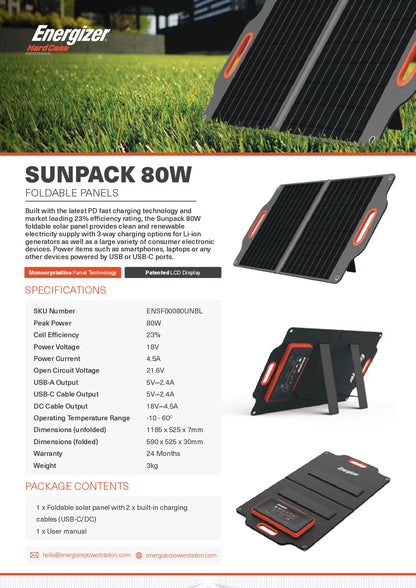 Sunpack 80 Panel